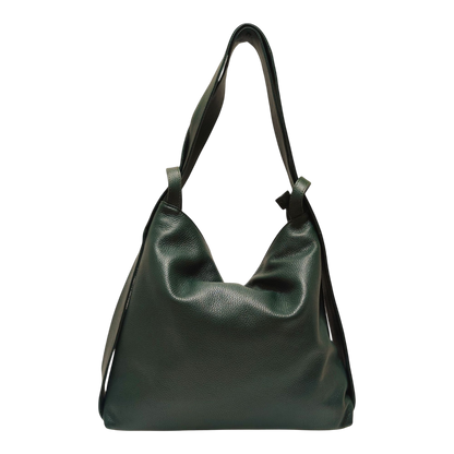 ED227-BORSA A SPALLA CONVERTIBILE IN ZAINO